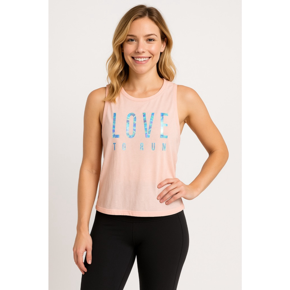 Women's Victoria's Secret Pink Love To Run Tank Top M